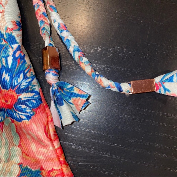 Anthropologie Mermaid Lace Front Floral One Piece Maillot Swimsuit, Medium M - Picture 6 of 9